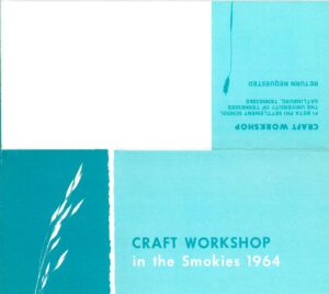 ARROWMONT: 75 YEARS OF CRAFT EDUCATION – 1964