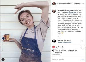 Arrowmont Connections: Taylor Mezo takes over the Arrowmont Supply Store Instagram this week